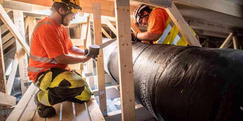 Attic Ventilation Duct PAROC Vect Insulation