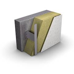 ventileret ydervæg med metalfacadesystem og PAROC-isolering