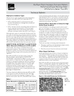 FOAMULAR XPS Performs Better EPS Tech Bulletin