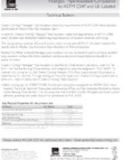 Fiberglas™ Pipe Insulation Compliance to ASTM C547 & UL Labeled