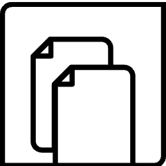 Icon showing two documents