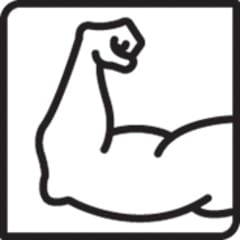 Icon of arm flexing