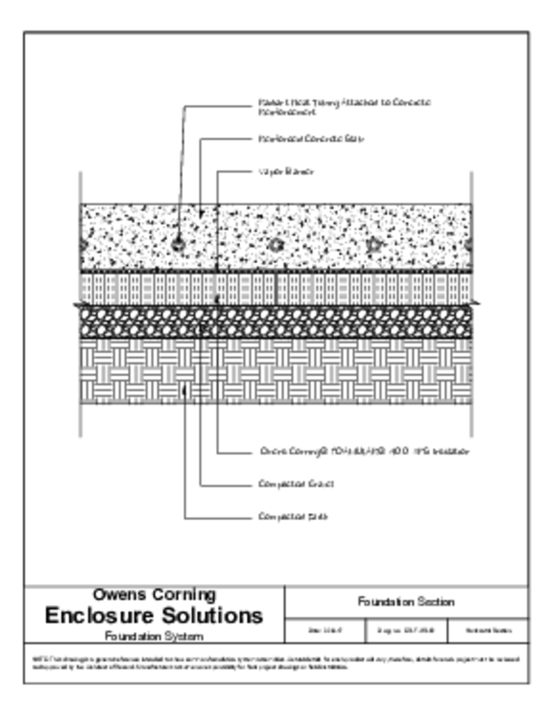 Under Slab with Radiant Heating CAD File