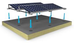PAROC Solcellstak med 0,15 m Ø lastfördelningsplatta