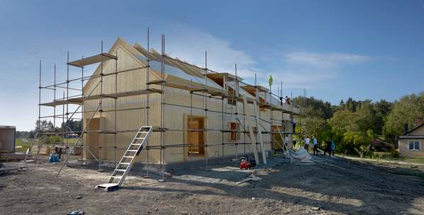 Hus i massivt træ, Uppsala