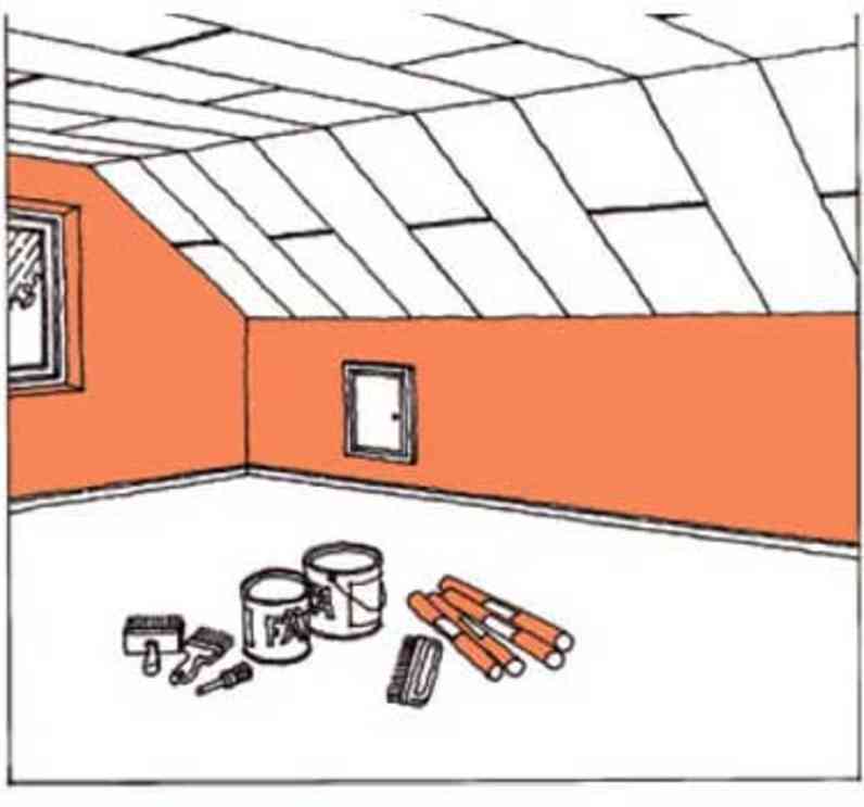 Avsluta med att måla eller tapetsera