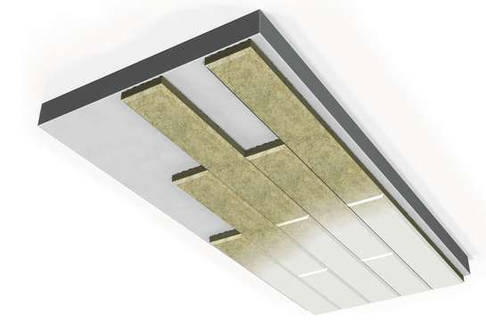 Ceiling Insulation Solution with Paroc Stone Wool, 3D image