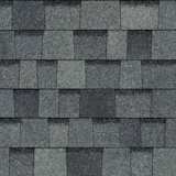 TruDefinition® Duration® Storm® Estate Gray shingles have an overall color of medium gray that is achieved by a mix of light, medium, and dark greenish gray granules.