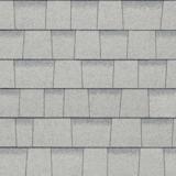 TruDefinition® Duration® Cool Shasta White shingles have an overall color of white that is achieved by a mix of light gray and white granules.