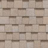 TruDefinition® Duration® Cool Amber shingles have an overall color of light tan that is achieved through a mix of light tan, dark brown, white, and gray granules.