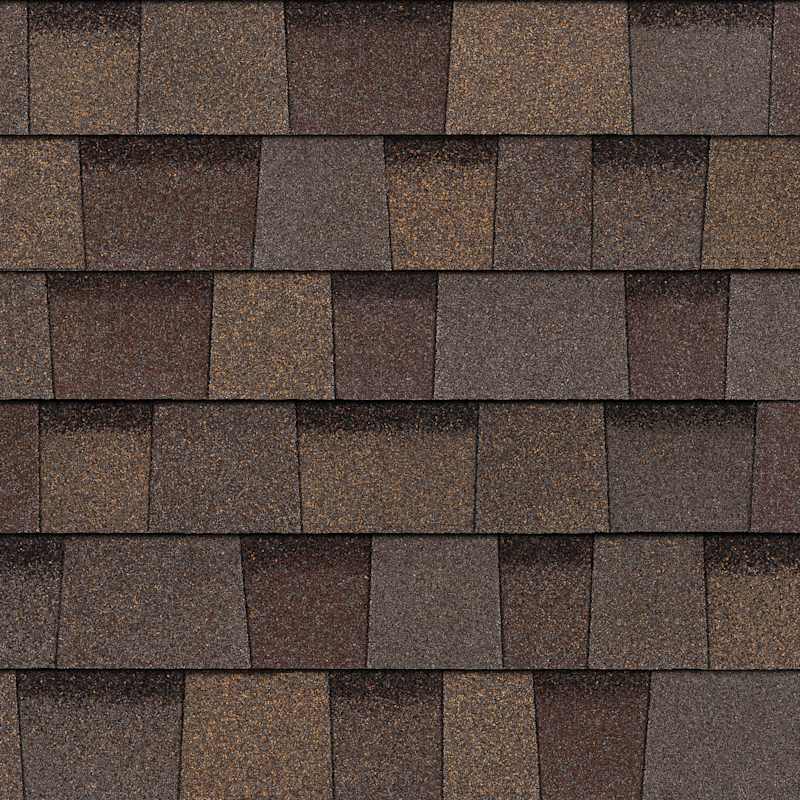 Owens Corning TruDefinition® Duration® Teak shingle color reference