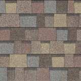 TruDefinition® Duration® Designer Summer Harvest shingles have an overall color of golden tan and brown that is achieved by a mix of golden tan, brown, red, blue and black granules.