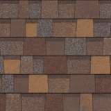 TruDefinition® Duration® Designer® Sedona Canyon shingles have an overall color of warm reddish brown that is achieved by a mix of brown, orange, red and tan granules.