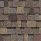 TruDefinition® Duration® Designer Summer Harvest shingles have an overall color of golden tan and brown that is achieved by a mix of golden tan, brown, red, blue and black granules.