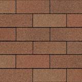 Las tejas Supreme® Autumn Brown tienen un color generalizado marrón rojizo que se logra al mezclar gránulos de color tostado dorado, rojo y marrón.