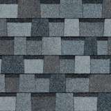 TruDefinition® Duration® Designer® Pacific Wave shingles have an overall color of gray blue that is is achieved by a mix of light gray, dark gray, bright blue, and dark blue granules.