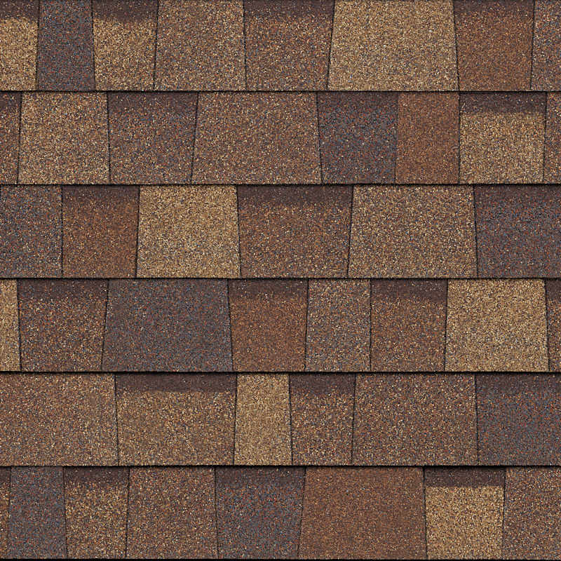 Owens Corning TruDefinition® Duration® Desert Rose shingle color reference