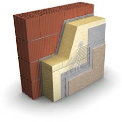 Verputzte Fassade WDVS gedämmt mit PAROC-Platten
