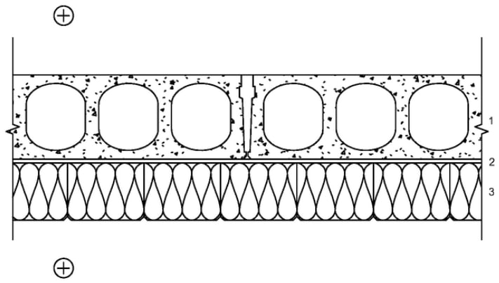 CAD-TEGNING for mellomgulv med betongramme