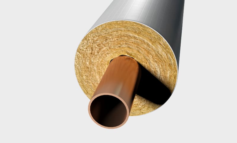 Insulation for heating pipes, image