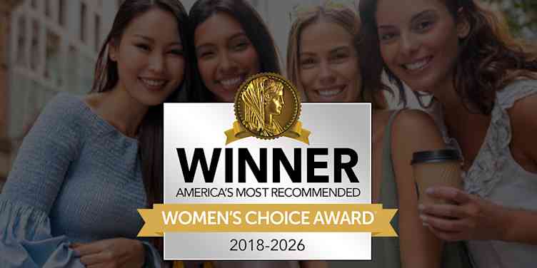 Winner, America's Most Recommended. 2026 Women's Choice Award