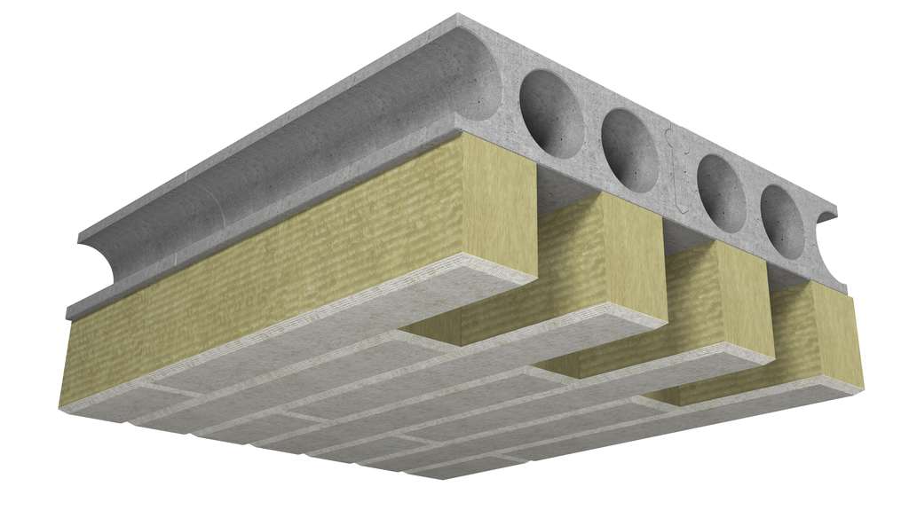 Kivivillalamelli PAROC CGL 20 on betonilaatan ja ontelolaatan lämmöneriste.