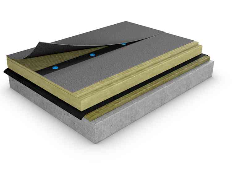 tilläggsisolering av låglutande tak lösning med PAROC skivor