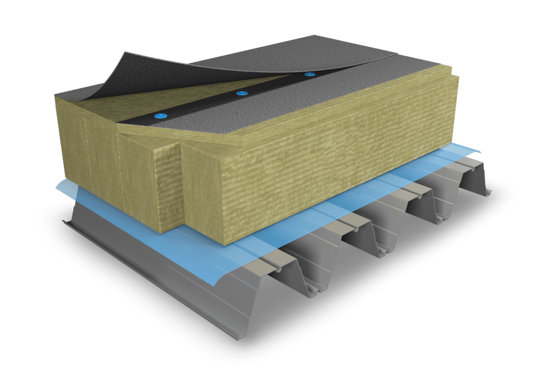 Ocieplenie dachu z blachy trapezowej – płyty lamellowe