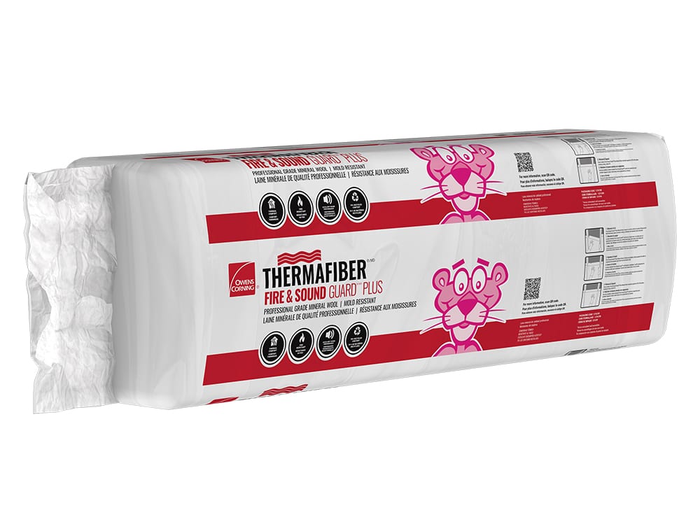 Packages of Thermafiber® Fire & Sound Guard® Plus