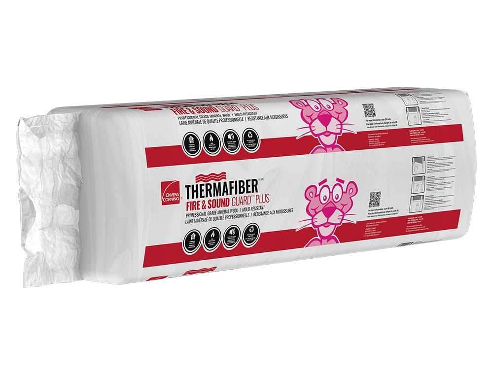 Packages of Thermafiber® Fire & Sound Guard® Plus