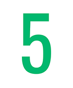 Number five in Green 