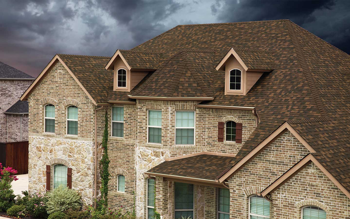 Residential Roofing Shingles on a house