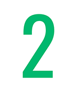Number two in green