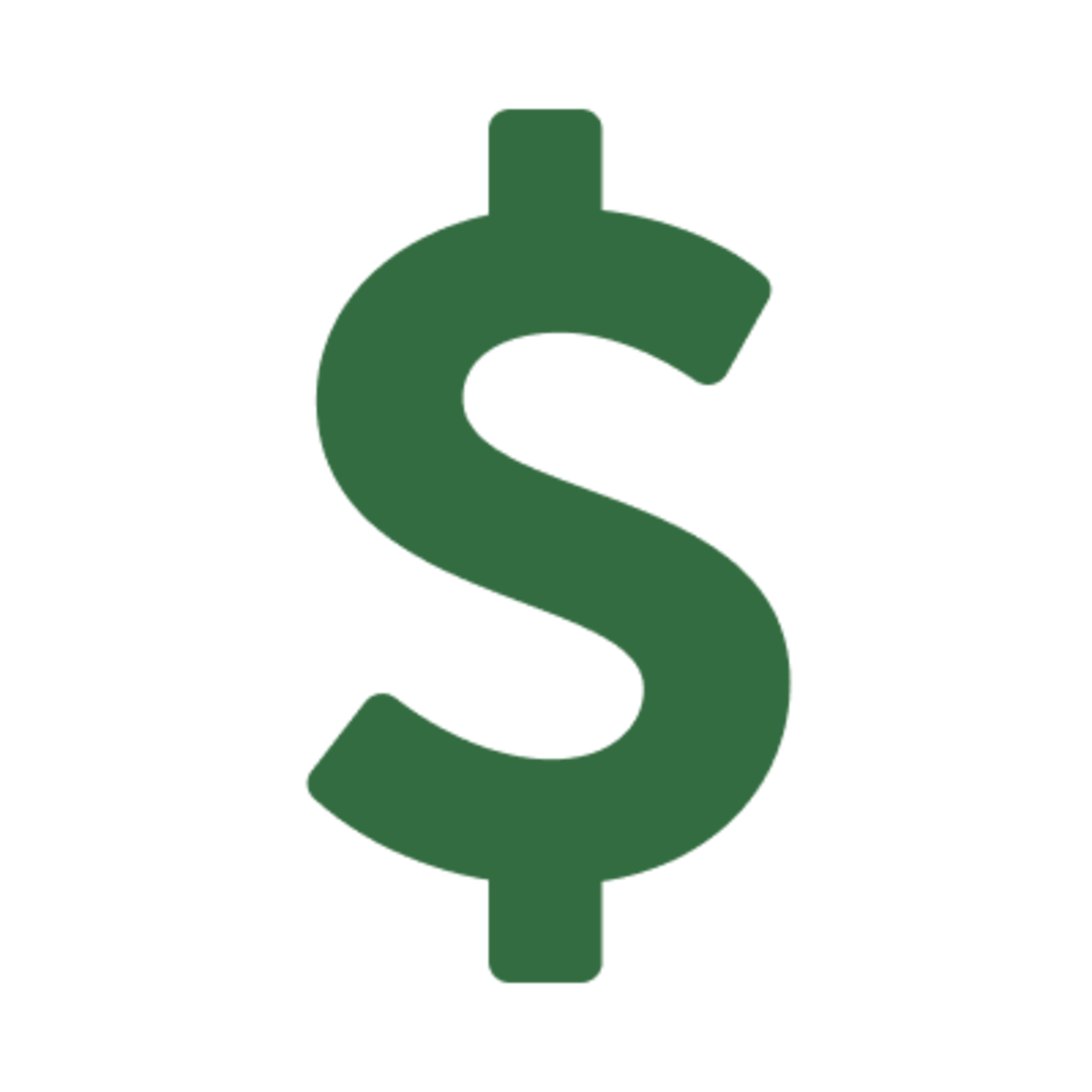 Icon of a green dollar sign