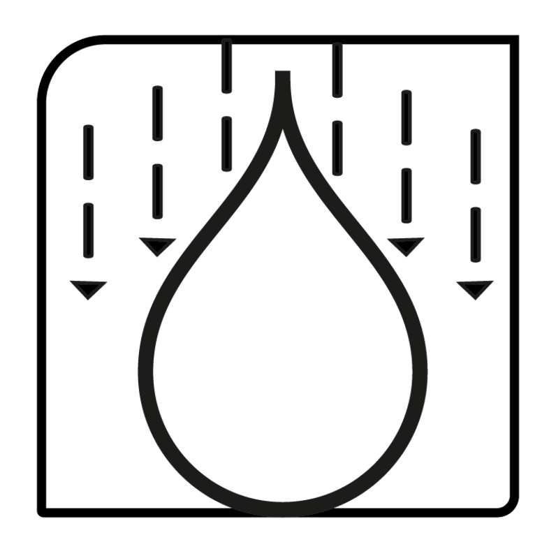 a raindrop showing a decrease in vaporization