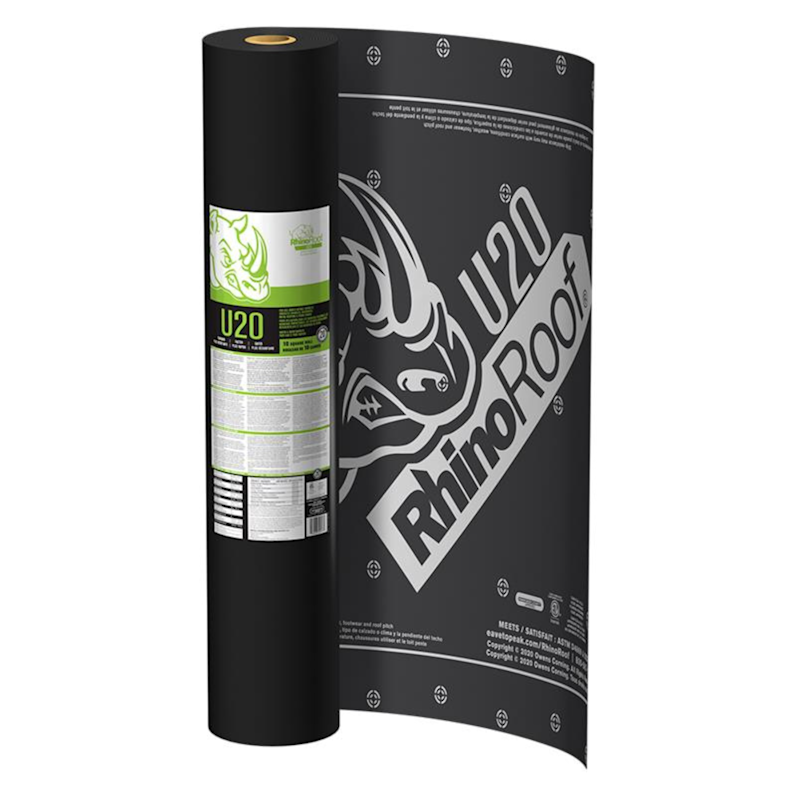 Unrolled packaging of RhinoRoof U20.