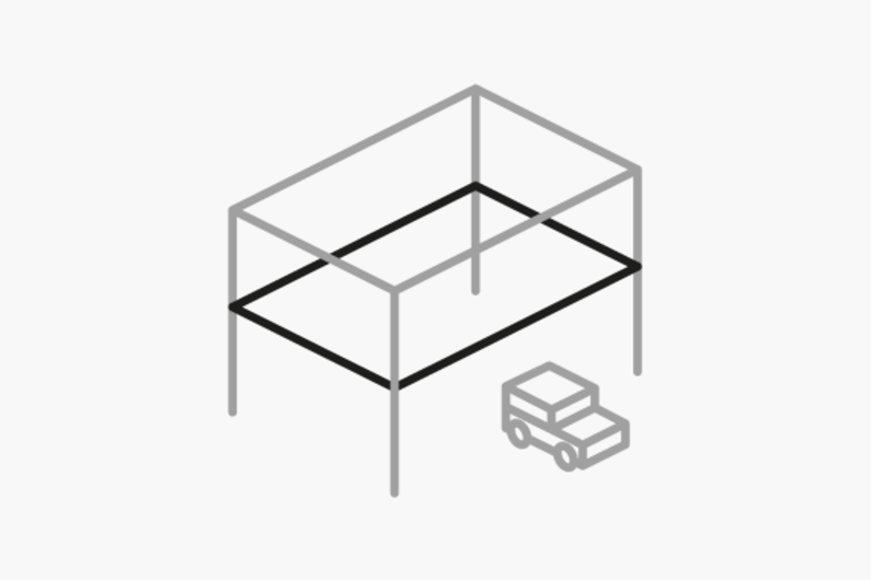 Insulation of cellar and cold garage ceillings. The final surface is covered with paint. 