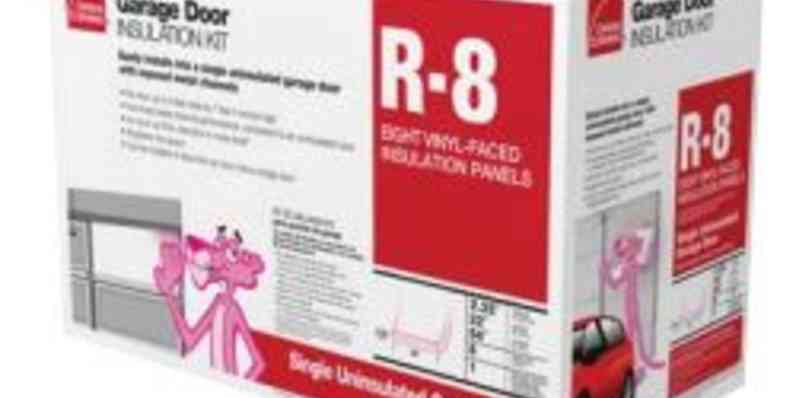 Product box of a garage door insulation kit