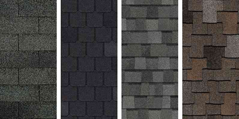 Variations of the types of Owens Corning shingles 