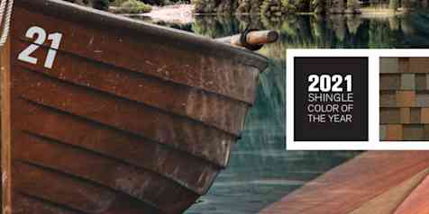 Montage image with a wooden boat in a lake with a scenic wooded landscape behind. Wooden oars and deep green furs also composited for a very earthy, nature-inspired visual.