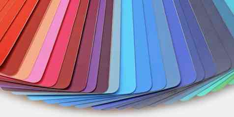 Photo of a variety of color swatches