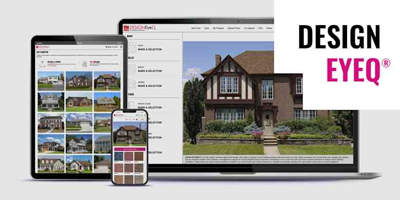 Owens Corning Design EyeQ® displayed on a laptop, tablet, and mobile phone