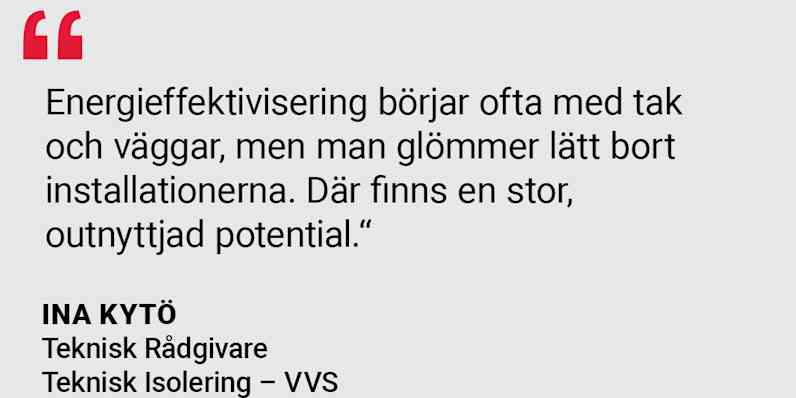 Vattenrör Problem Isolering PAROC Citat