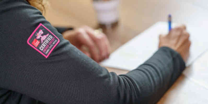 Owens Corning Certified Energy Expert participating in training