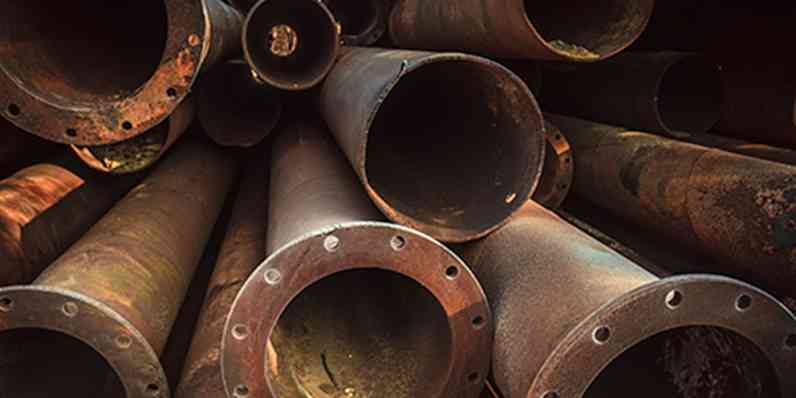 corrosion on pipes