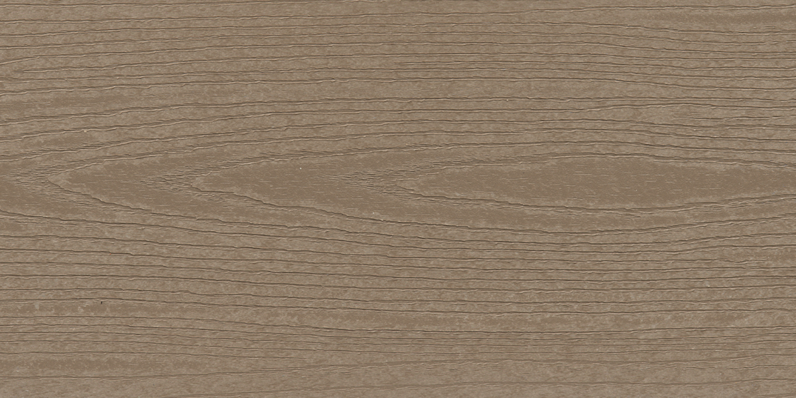 Close-up of a weatherwood/gobi, textured composite decking board with visible wood‑grain pattern.