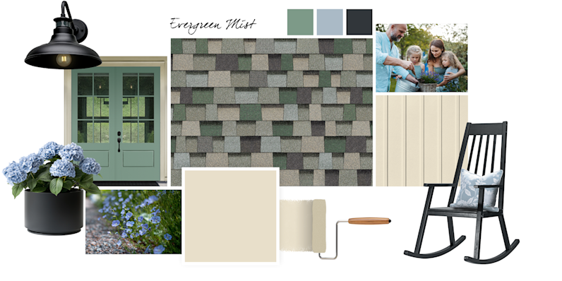 Evergreen Mist style board