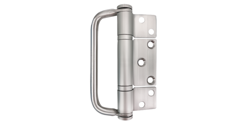Stainless steel hinge with a handle for Fleetwood's 3600-T folding door