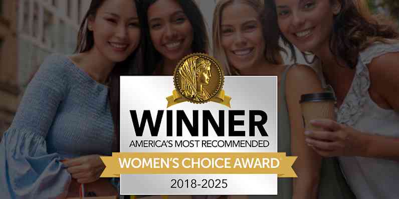 Winner, America's Most Recommended. 2023 Women's Choice Award