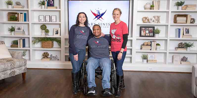 Photo of OC Community Affairs at a Gary Sinise Foundation home reveal for a wounded veteran